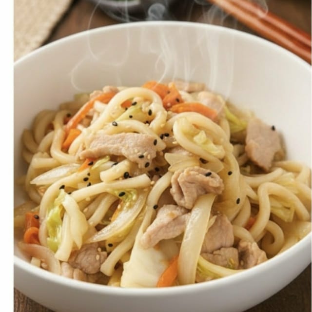Sesame Udon Stir-Fry.