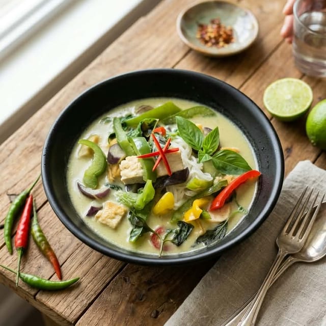 Green Curry Noodle Soup.